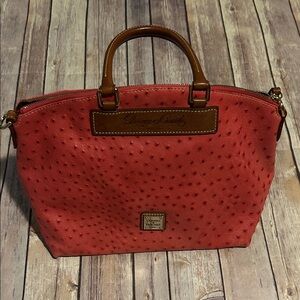 Dooney & Bourke Pink Ostrich Satchel